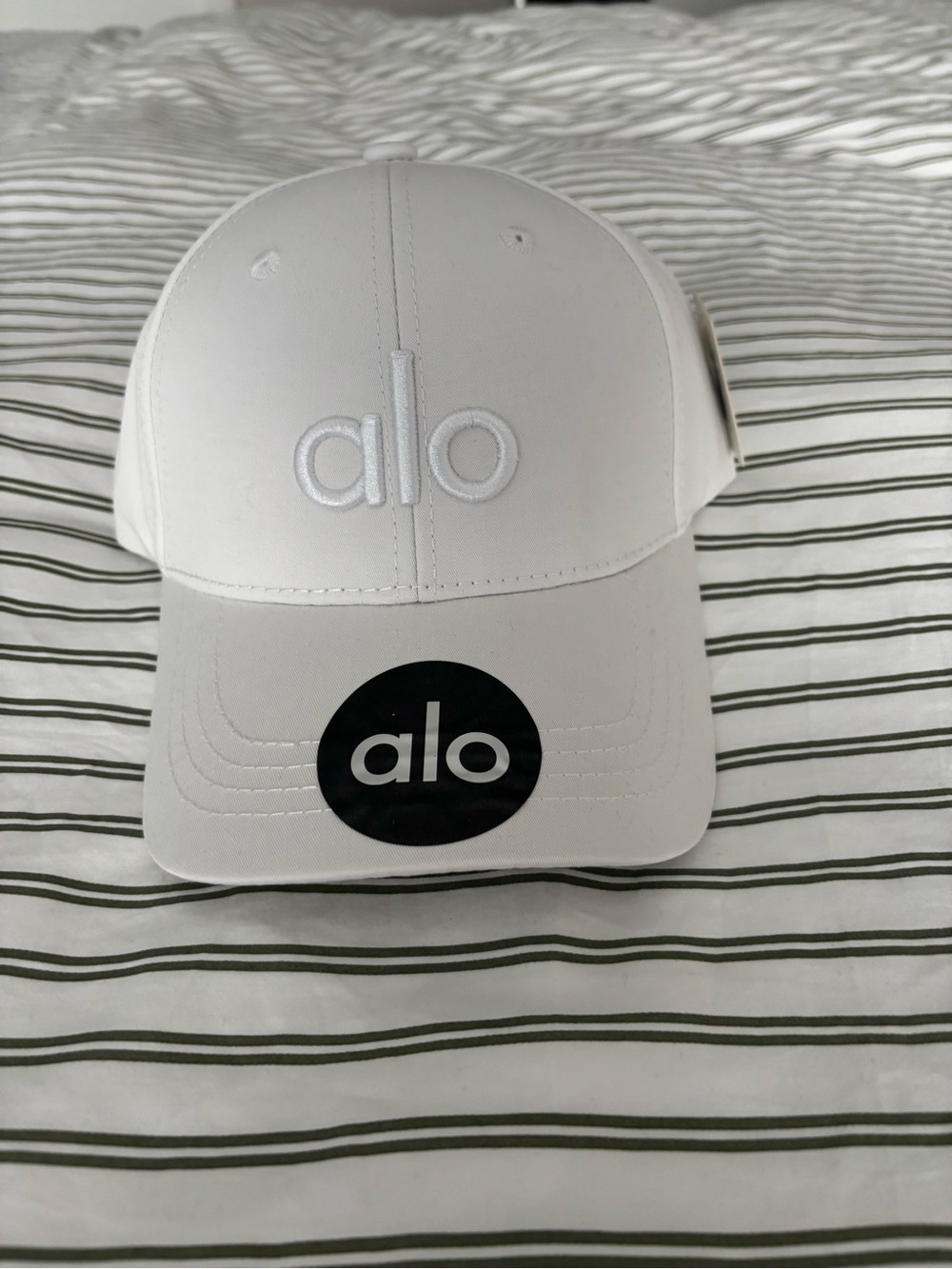 ALO Yoga Kids White Logo Cap